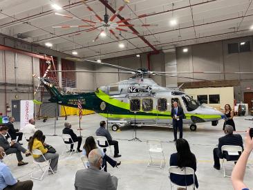 MDFR AW139 delivery ceremony